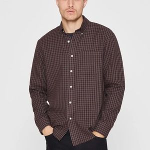 Long Sleeve Waffle Check Shirt - Brand New - NEVER WORN - Mole